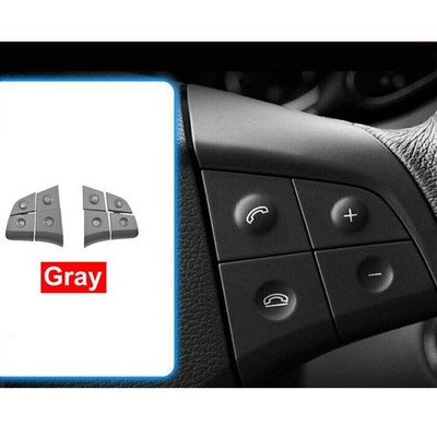Pair Multi Function Steering Wheel Button Phone Key For BENZ W164 D Gray L + R