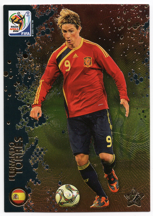 100 Fernando Torres (Spain) Panini FIFA World Cup 2010 Premium