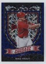 2021 Panini Chronicles Crusade Blue Velocity Prizm Mike Trout #19 1fa0