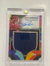 2023 Topps World Baseball Classic - WBC Relic Autograph  - Julio Rodriguez - /10