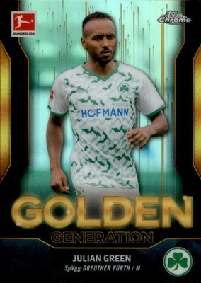 2022-23 Topps Chrome Bundeliga   Julian Green #GG-JG Golden Generation