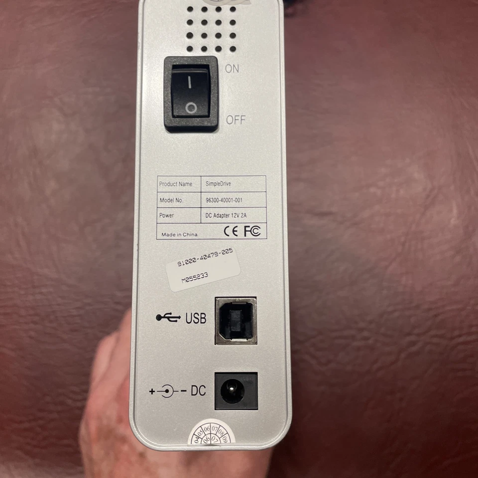 SimpleTech SimpleDrive 250GB External Hard Drive 96300-40001-001 Fully Tested - Image 3 of 4