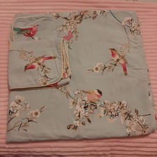 Dunelm Beautiful Birds King Size Duvet Cover & 2x Pillow Cases Duck Egg Blue Set
