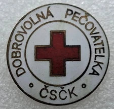 Red Cross Czechoslovakia Pin