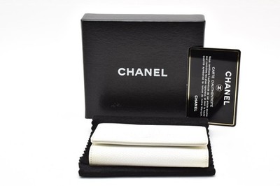 CHANEL CHANEL Coco Mark Caviar Skin 6 Key Holder Case White 4 Series Gold HW
