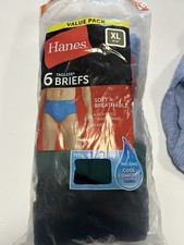 Hanes XL Briefs 6 Pair NWT