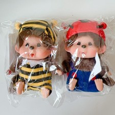 Monchhichi Mascot Bee  Ladybug Sekiguchi set of 2 JAPAN