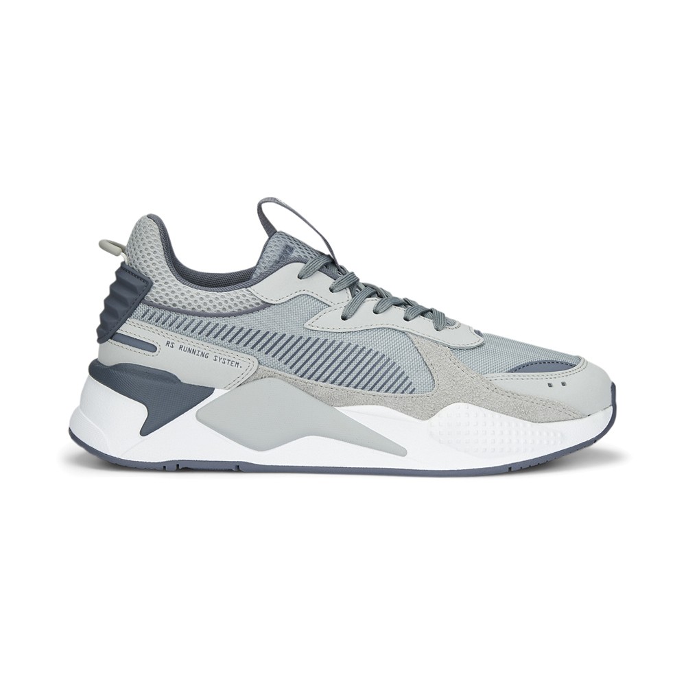 PUMA Rs X Suede Lace Up Mens Grey Sneakers Casual Shoes 