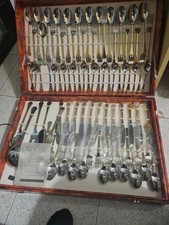 Cofanetto SERVIZIO posate GOTTINGHEN ACCIAIO 18/10 E ORO 24K - Ottime condizioni