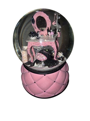 Victoria Secret Sankyo Musical Snow Globe “La Vie en Rose” Pink Wardrobe Vanity