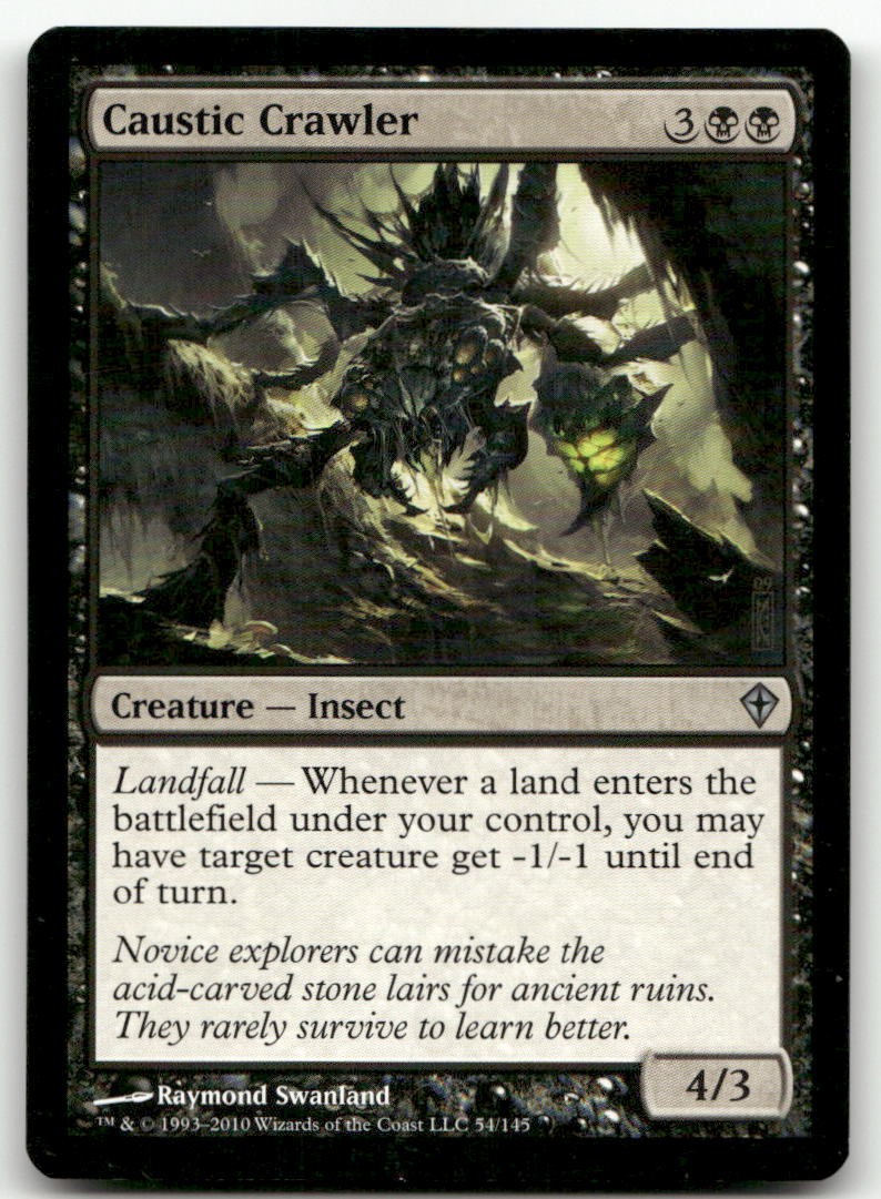 Caustic Crawler #54 (NM) Worldwake WWK Magic MTG