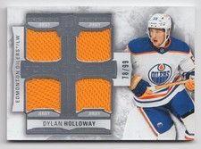 2023-24 UD The Cup Quad Foundations Rookie Jersey Dylan Holloway Auto /99 St.