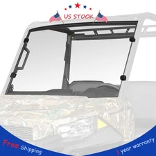Clear Scratch Resistant Flip Windshield For 2016+ Polaris General 1000 / 4 Front