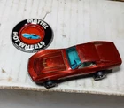 Hot Wheels Redline 1967  Custom Corvette  diecast car Hong Kong with button