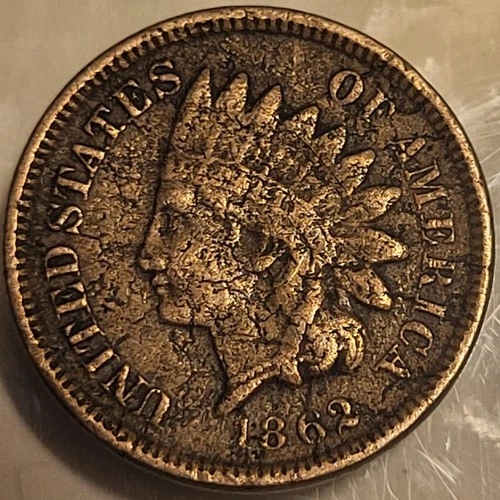 1862 1C Indian Head Penny Cent! Nice Condition But You Be The Judge!