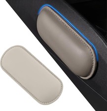 Car Center Console Knee Leg Elbow Cush Pad, Soft Leather Door Armrest