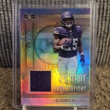 Panini Illusions Great Expectations Memorabilia Alexander Mattison Vikings #GE-…