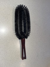 Stanley Home Lint Brush Clothes Suit Black Bristles Brown Handle Retro Vintage