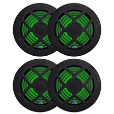 8 Inch Black RGB LED Marine Speakers 2 Pair ATG8MRGB-B