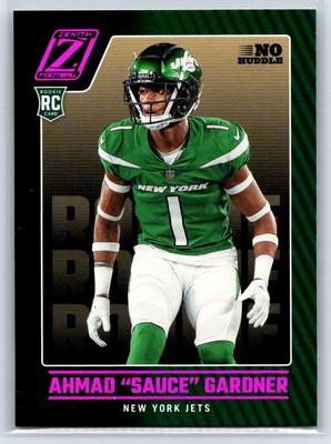 2022 Zenith Ahmad ''Sauce'' Gardner #128 RC No Huddle New York Jets