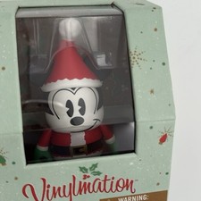 DISNEY 2012 HOLIDAY 3" VINYLMATION CLASSIC MICKEY MOUSE CHRISTMAS SANTA CLAUS