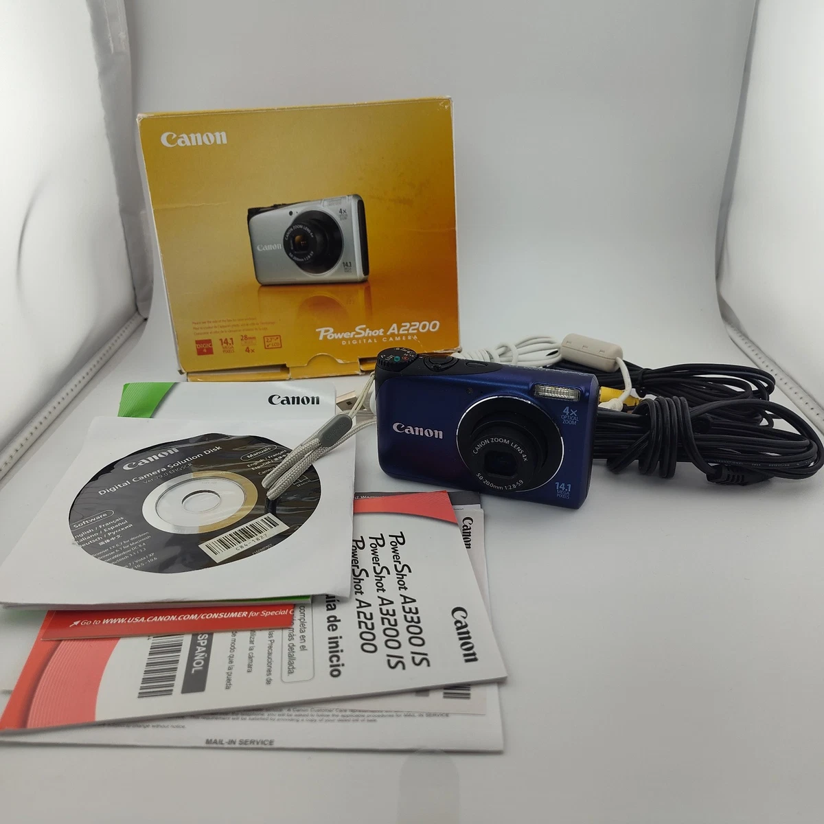 Canon PowerShot A2200 Digital Cameras with Histogram Display for