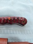 Damascus hunting knife w/ red Handle — photo 5