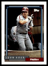 1992 Topps John Kruk Philadelphia Phillies #30