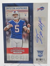 Dustin Hopkins 2013 Panini Contenders Rookie Ticket Auto #136 RC Bills