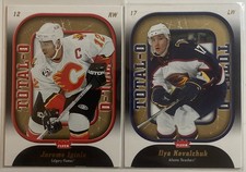 Jarome Iginla Ilya Kovalchuk 2006-07 NHL Fleer Hockey Total-O Insert 2 Card Lot