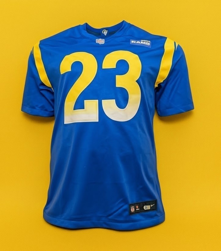 Authentic Kyren Williams Los Angeles Rams Signed Nike Jersey BAS Authenticated