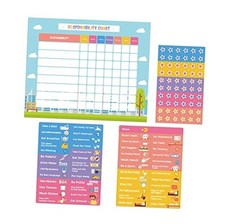 Chore Chart for Kids 51 Chores 60 Stars, Good Behavior Chart, Magnetic