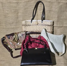 VTG Lot Of 5 Women’s Purses / Handbags Mixed Brands & Styles - Pre-Owned #1