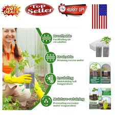 Eco-Friendly 13.5" Grow Bags – 60 pcs for Healthy Plant Growth