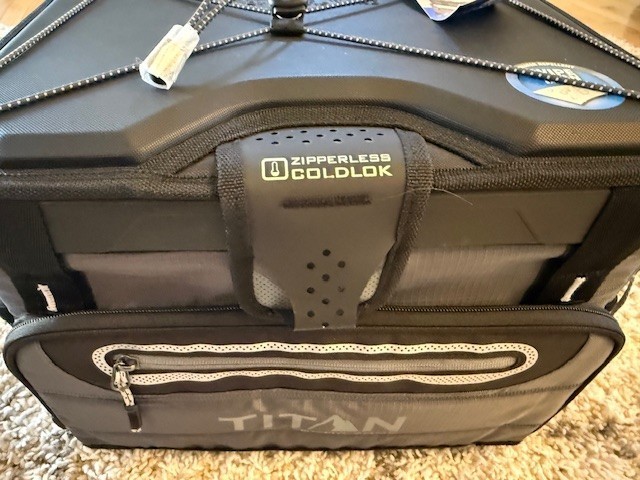 Titan by Arctic Zone 40 Can Collapsible Zipperless Soft Cooler, Black, 27 QT