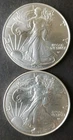 Two 2026 $1 American Silver Eagle Dollars
