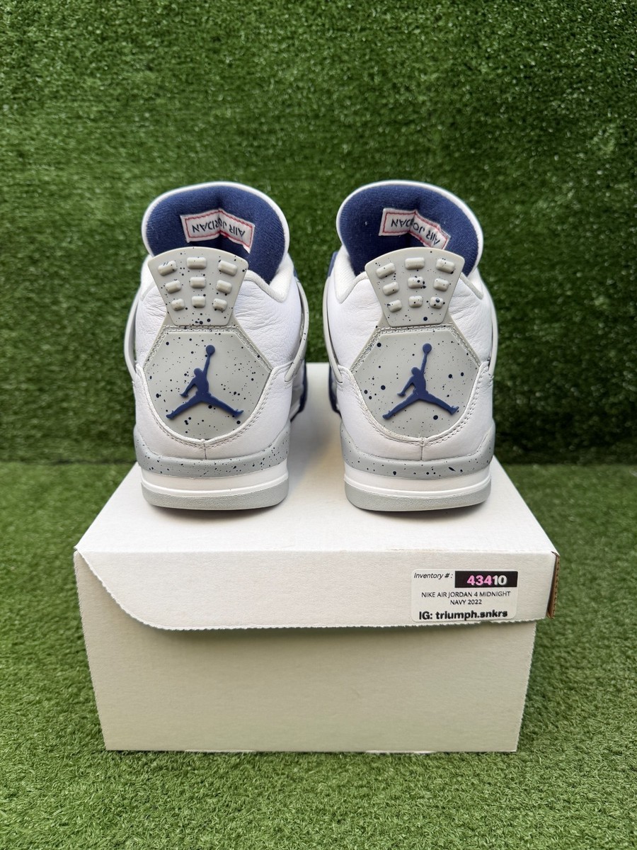 Size 8.5 - Jordan 4 Retro Mid Midnight Navy | eBay