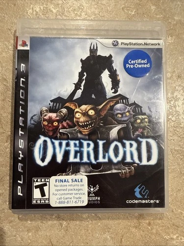 Overlord II (Sony PlayStation 3, 2009) Tested And Working With Manual