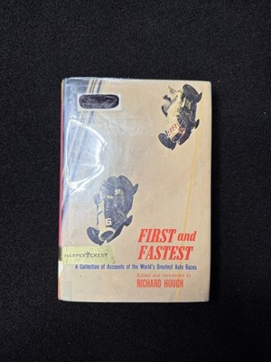 First and Fastest Richard Hough 1963 Auto Racing History Harper Row Dust Jacket