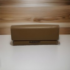 Burberry Camel Brown Soft Leather Eyeglasses Sunglass Case Only
