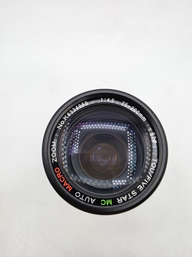 Tou/Five Star MC Auto Macro Zoom Camera Lens 1:4.5 75-200mm Minolta MD Mount