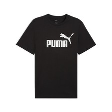 PUMA Essentials No.1 Crew Neck Short Sleeve T-Shirt Mens Black Casual Tops 68253
