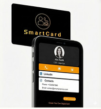 Smart Digital Business Card - NFC   Tap  Contactless Networking Card