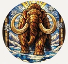 Hayleybug 1 oz Titan of the Frozen Age Stainglass Mammoth coin w/ COA POP 20