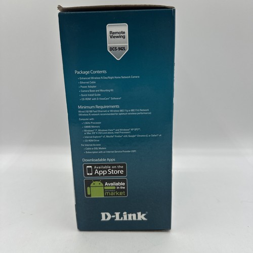 D-Link DCS-942L Web Cam Day/Night Wi-Fi Network Cloud Camera - Afbeelding 6 van 14