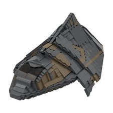 Modubrix Mocs Bricks Sets Goa’uld Tel’Tak Sci-fi Battleship Building Toys Kits