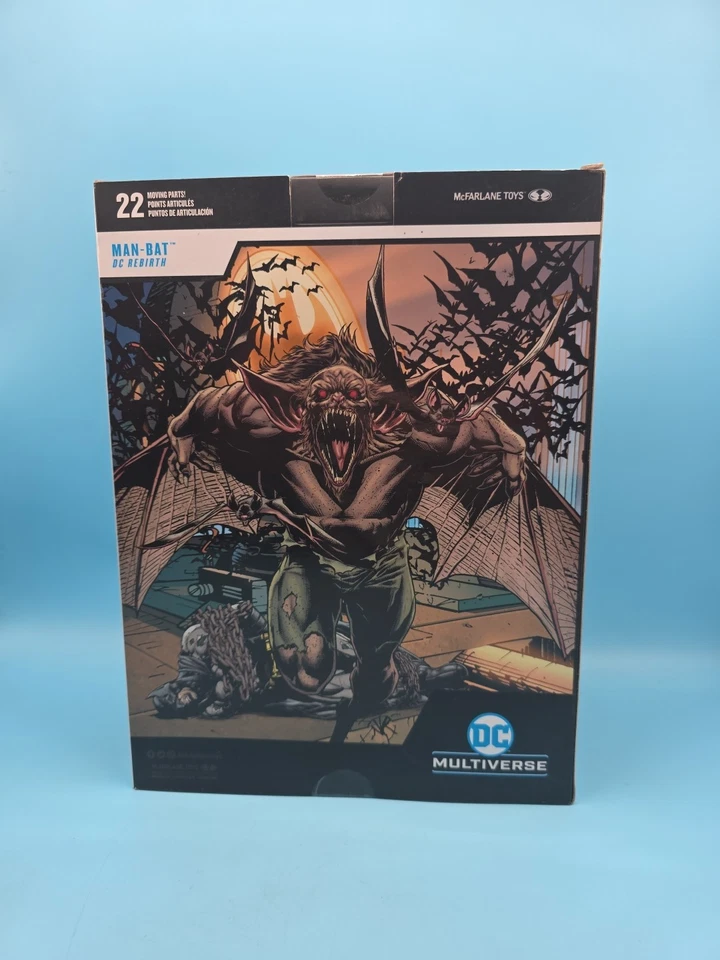 Mega Figura Man-Bat DC Multiverse - McFarlane Toys - Totalmente Nueva Foto 4 de 4