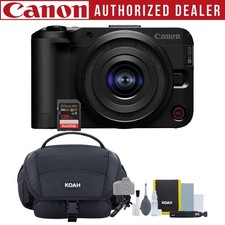 Canon EOS R50 V Mirrorless Camera 14-30mm f/4-6.3 Lens Bundle Vlogger Kit