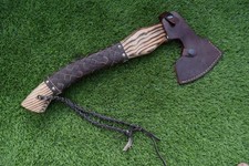 HANDMADE CARBON Steel Viking Axe– Tomahawk Axe Hatchet AXE , Gift for Men 7009