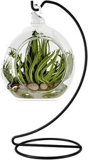 9 Inch Black Ornament Display Stand Metal Ornament Hanger Stand Hanging Glass
